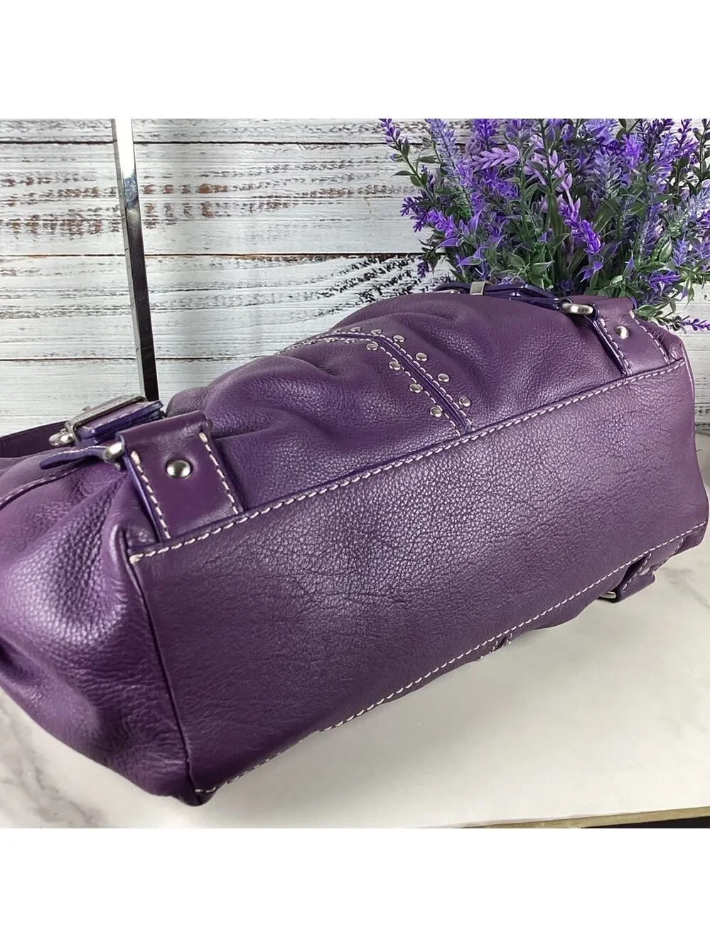Michael Kors Purple Leather Women's Bag‎